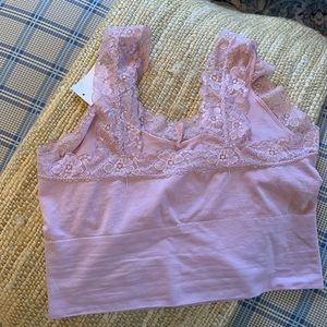 Pink stretchy Bralette